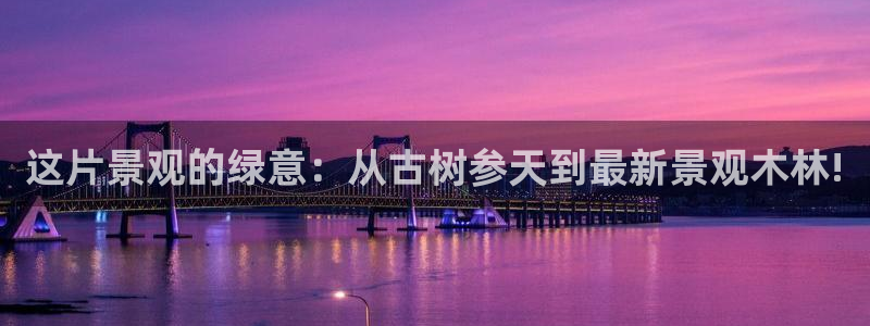大娱乐家卧龙先生：这片景观的绿意：从古树参天到最新景观木林!